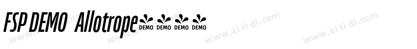 FSP DEMO   Allotrope字体转换